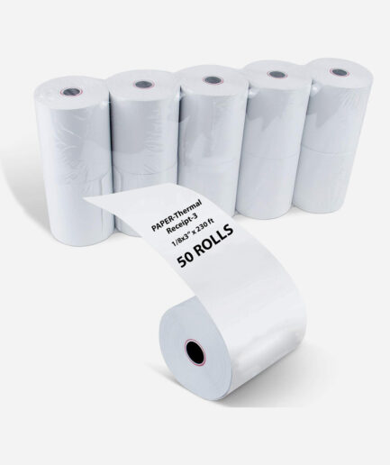 PAPER-Thermal Receipt-3 1/8"x3"-230 Feet, 50 Rolls