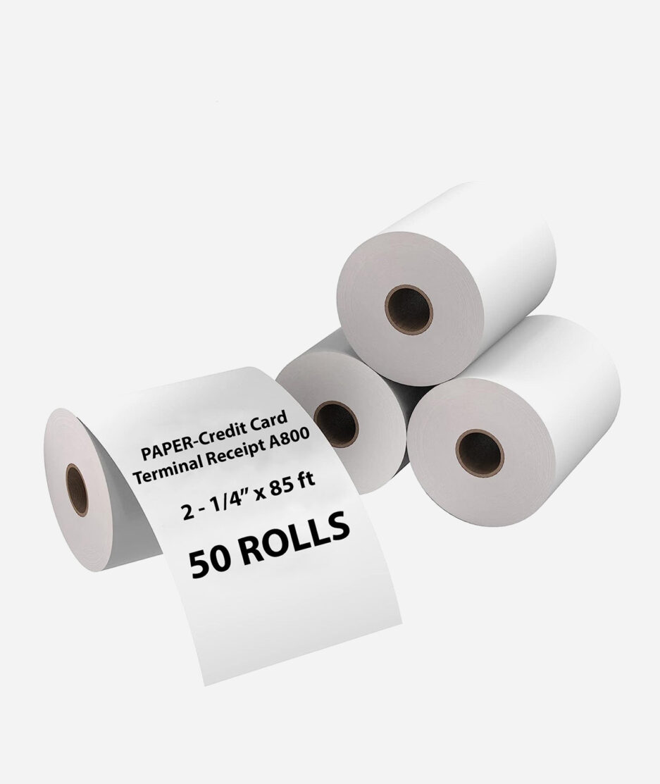 credit card terminal receipt A800 paper rolls