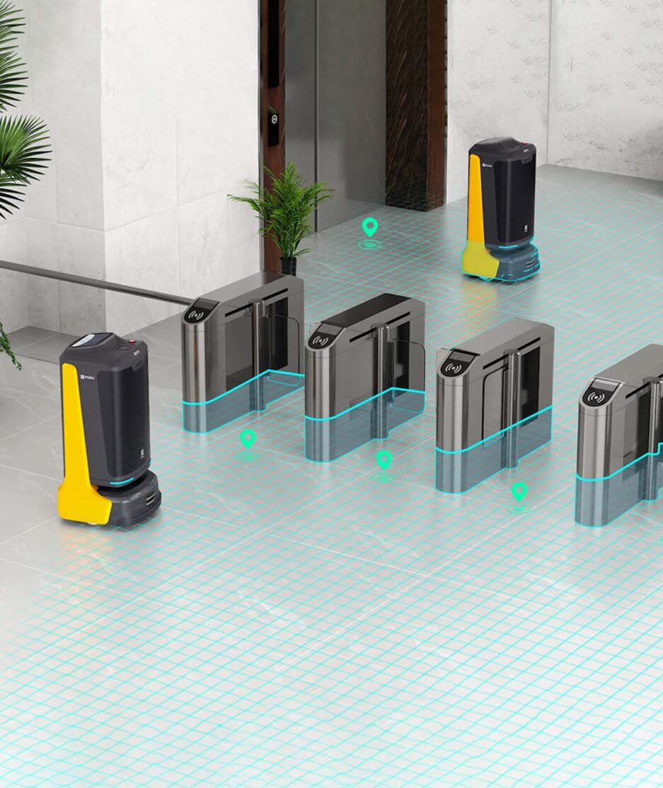 how pudu hotel service robot works