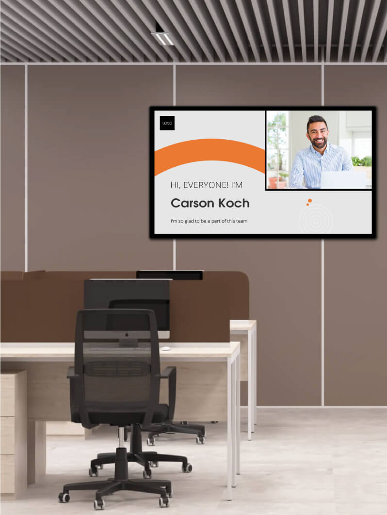 digital display for corporate office