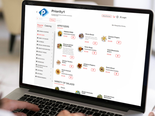 buford customer using priority1 pos online ordering system