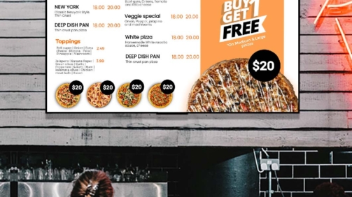 georgia pizza menu boards free template