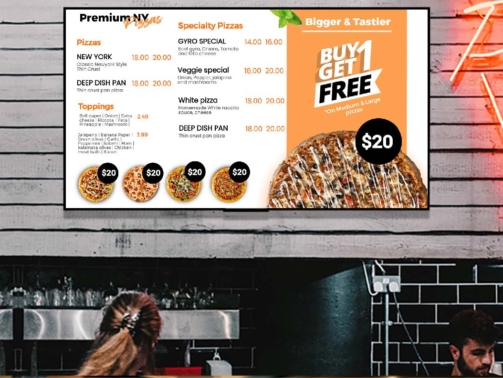 georgia pizza menu boards free template